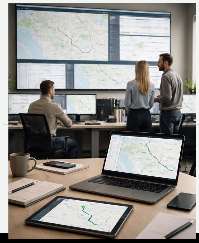 Трекинг грузов и Fleet Management, мониторинг автопарка в Каспийске